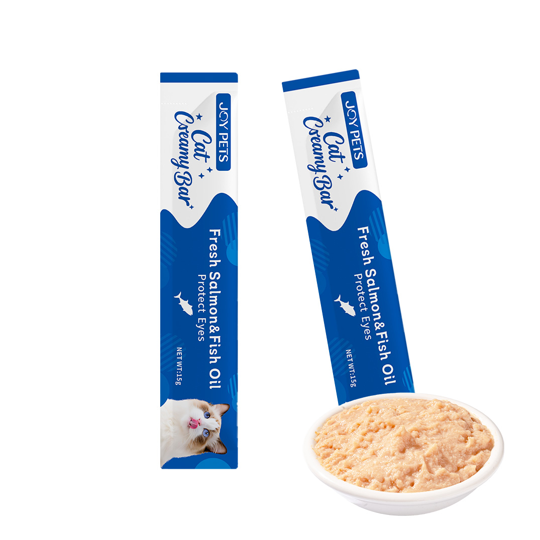 Lickable Creamy Cat Treats with Vitamins Skin and Coat cat Treats