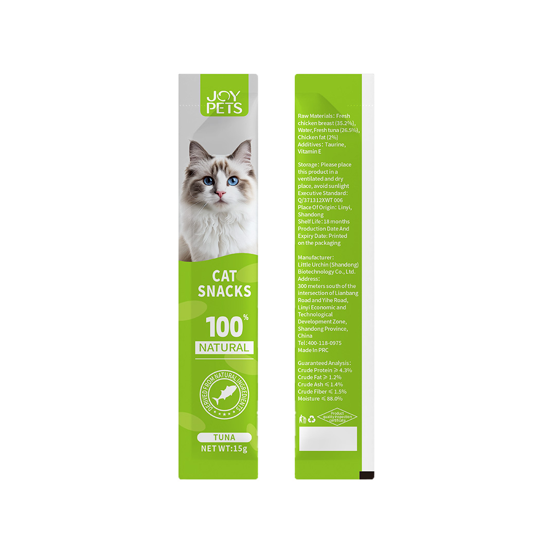 New Arrival Cat Treat Snack 15g Creamy Cat Snack Oem Cat Creamy Wet Food Kitten Wet Food