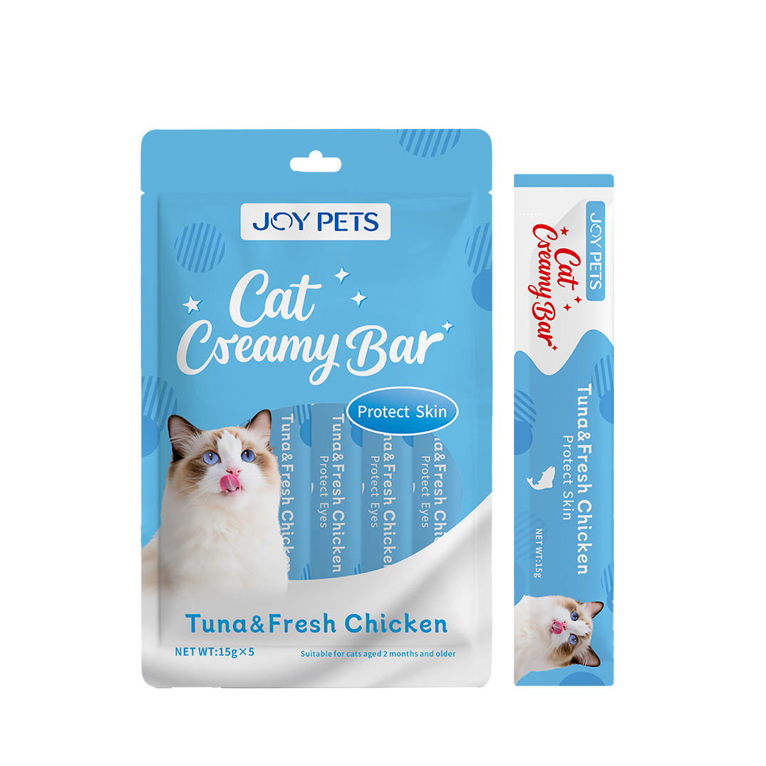 Grain-free Cat Treats Made in China Functional Cat Creamy Bars Treats