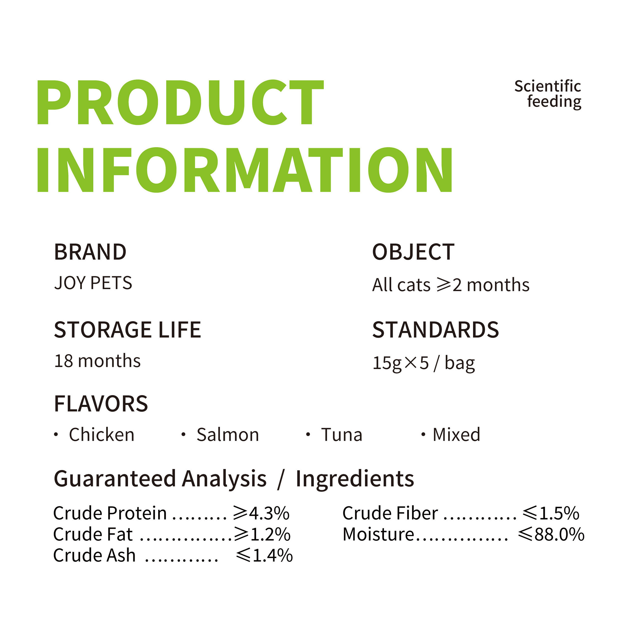 New Arrival Cat Treat Snack 15g Creamy Cat Snack Oem Cat Creamy Wet Food Kitten Wet Food