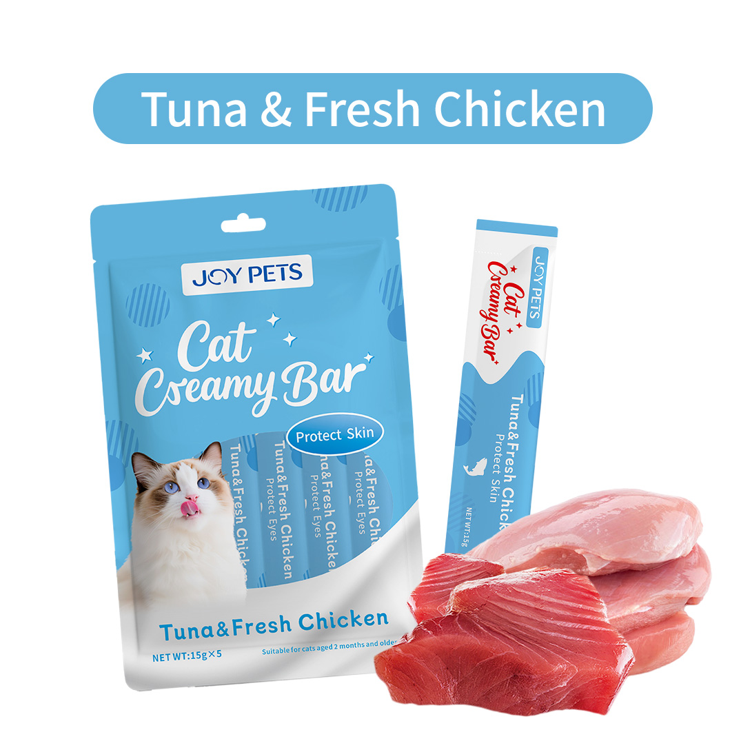 Grain-free Cat Treats Made in China Functional Cat Creamy Bars Treats