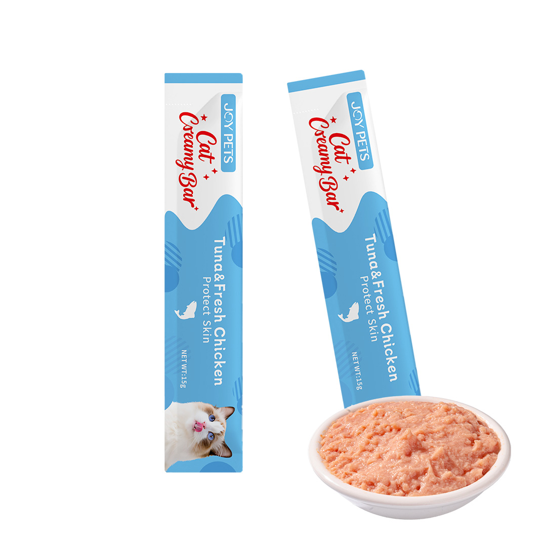 Grain-free Cat Treats Made in China Functional Cat Creamy Bars Treats