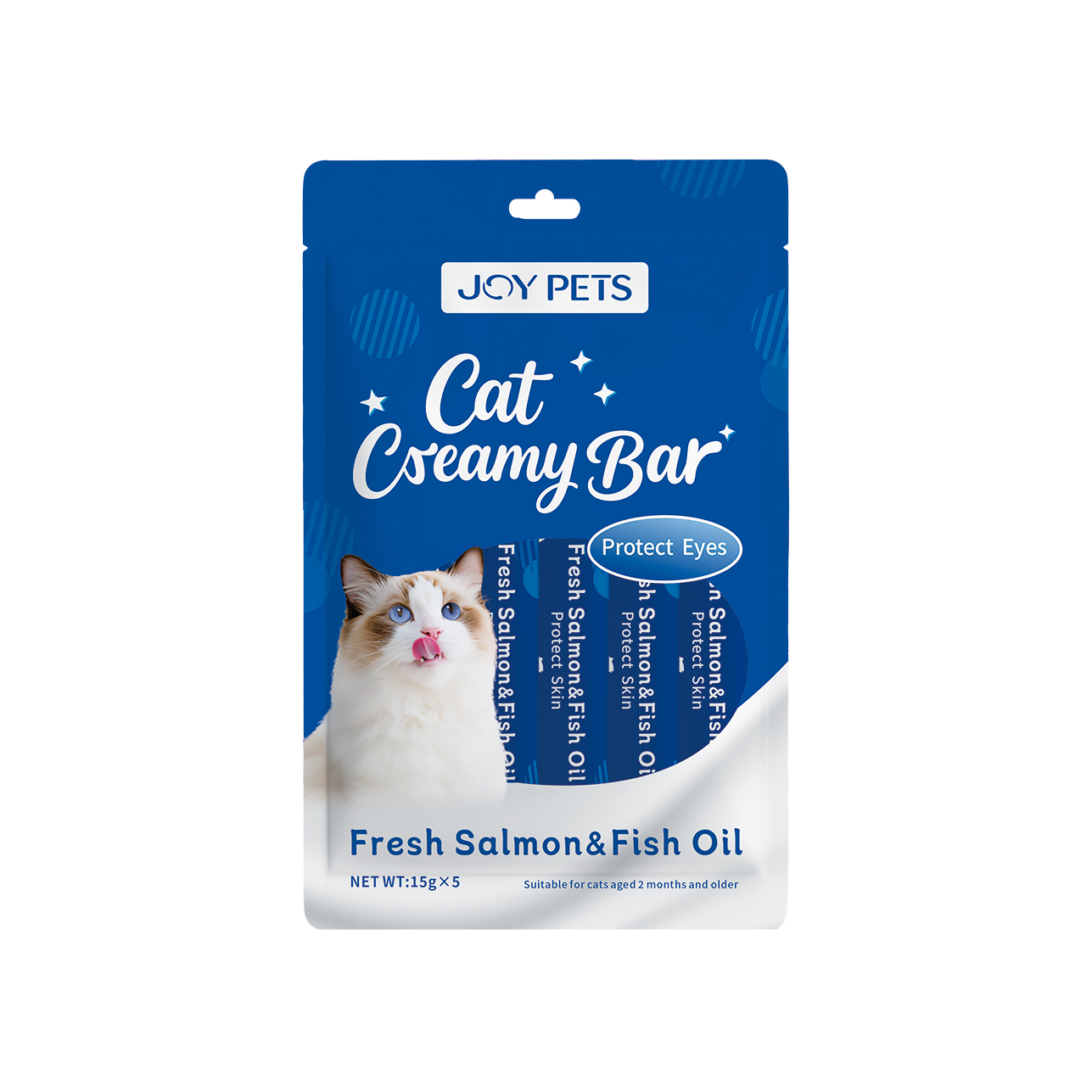 Lickable Creamy Cat Treats with Vitamins Skin and Coat cat Treats